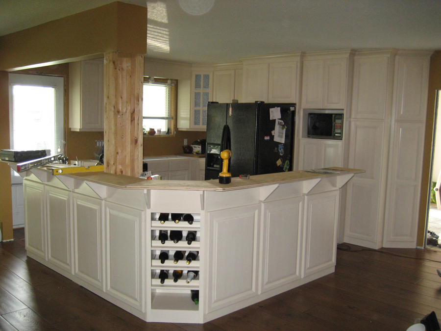Painted kitchen cabinets